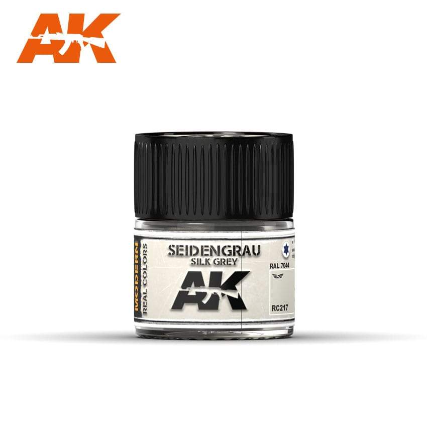 AK Interactive Real Colours Seidengrau-Silk Grey RAL 7044