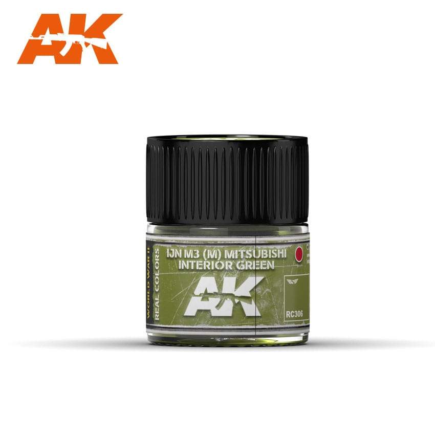 AK Interactive Real Colours Ijn M3 (M) Mitsubishi Interior Green 10ml