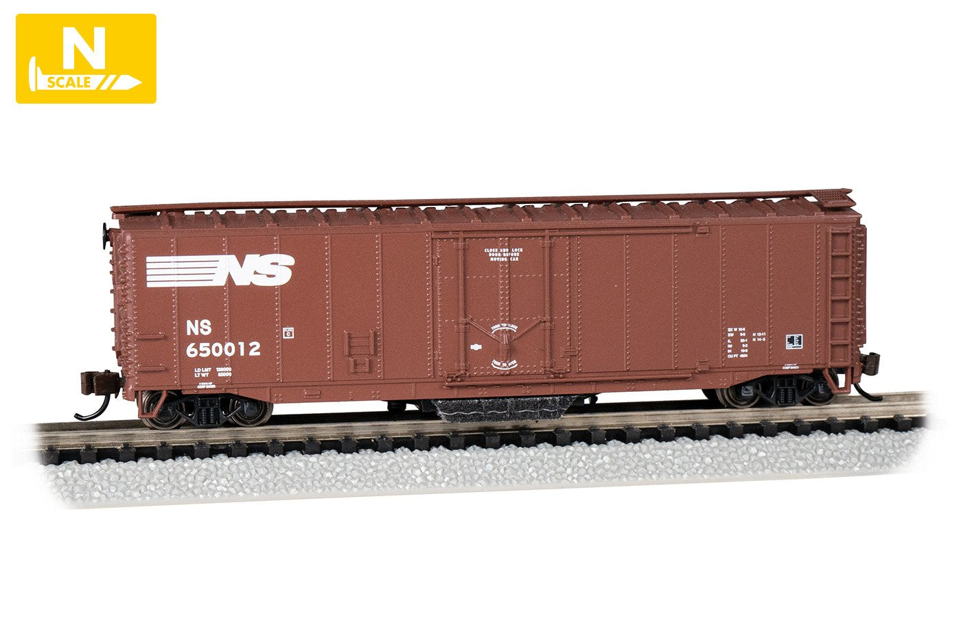 Bachmann Norfolk Southern #650012 50ft Plug Door Trk Clng Boxcar. N