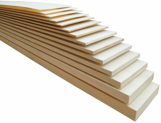 Balsawood Balsa Sheet 915X075X02.5Mm