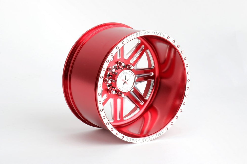 Cen Racing Forged Alloy CNC American Force Legend SS8 Wheel (-28,Red)