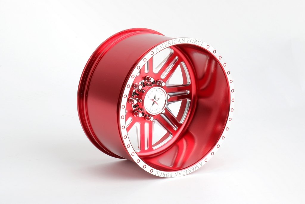 Cen Racing Forged Alloy CNC American Force Legend SS8 Wheel (-28,Red)