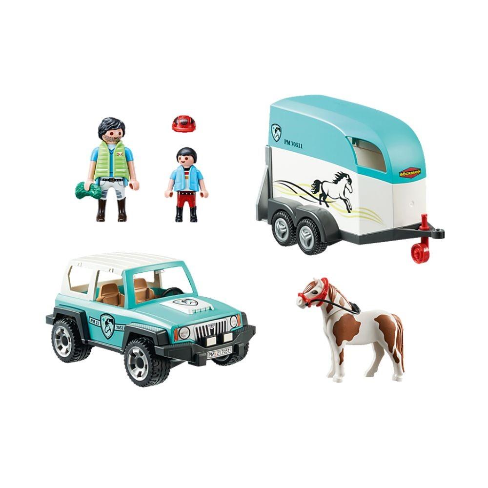 Playmobil Car with Pony Trailer