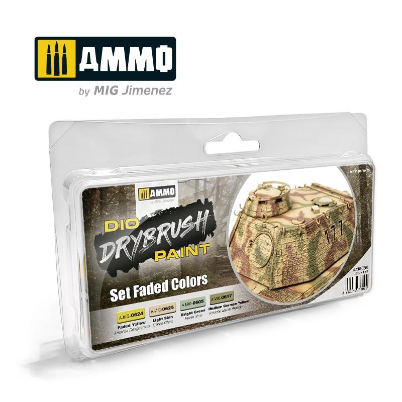 Ammo Drybrush Set Faded Colours (4) 40ml