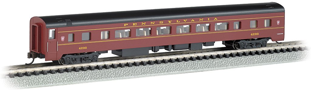 Bachmann Pennsylvania 85ft Smooth SidedCoach #4292, N Scale