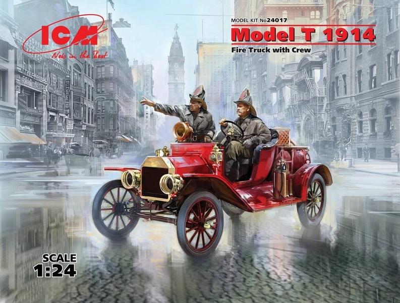 ICM 1:24 Model T 1914 Fire Truck W/ Crew