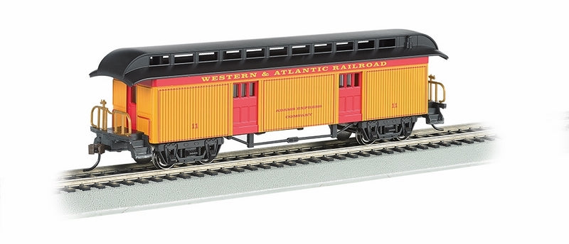 Bachmann Western & Atlantic RR Old TimeBaggage Car. HO Scale