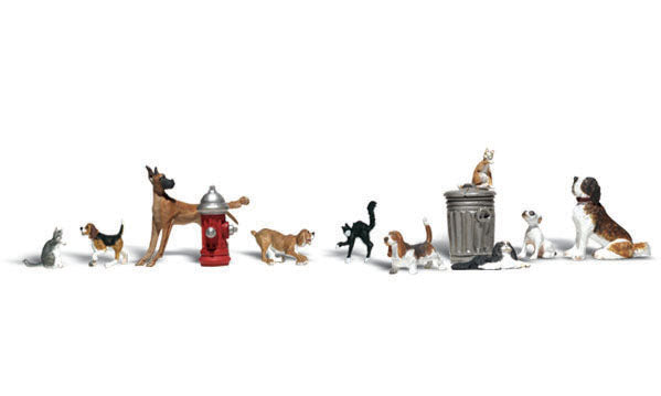 Woodland Scenics O Dogs & Cats
