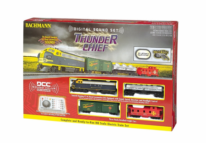 Bachmann Set Thunder Chief Set with Digital Sound, HO Scale