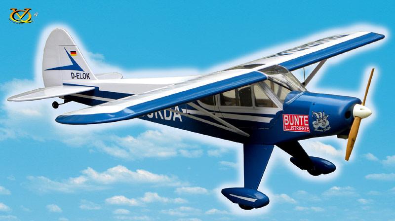 VQ Models Super Cub 46/62 4C/EP 'Burda'Vers. 1620mm WS, 5Ch RC