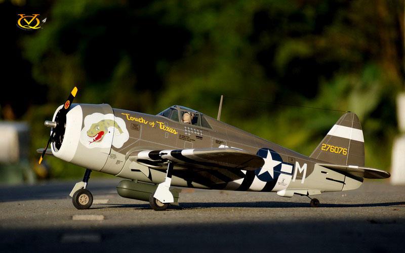 VQ Models P-47B 50-82 /EP 'Touch of Texas' D Day, 1500mm WS, 6Ch RC