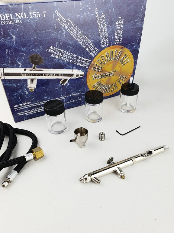 Badger 155 Anthem Airbrush Set-Hose JarsAdapt