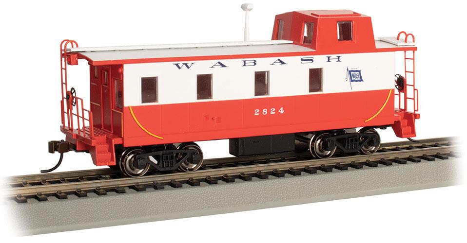 Bachmann, Streamlined Caboose w/Offset Cupola, Wabash #2824, HO Scale