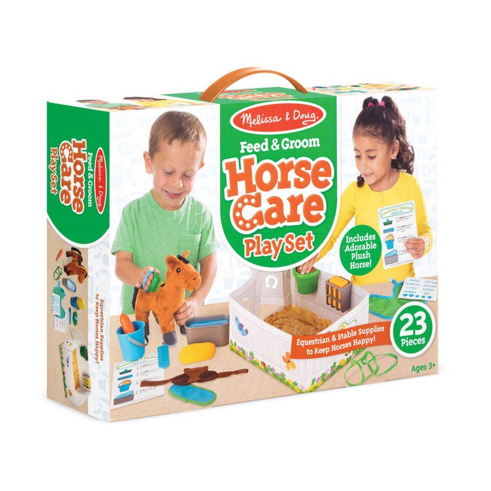 Melissa and Doug Feed & Groom Horse CarePlay Set